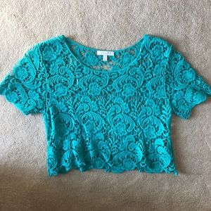 Floral Crochet Crop Top